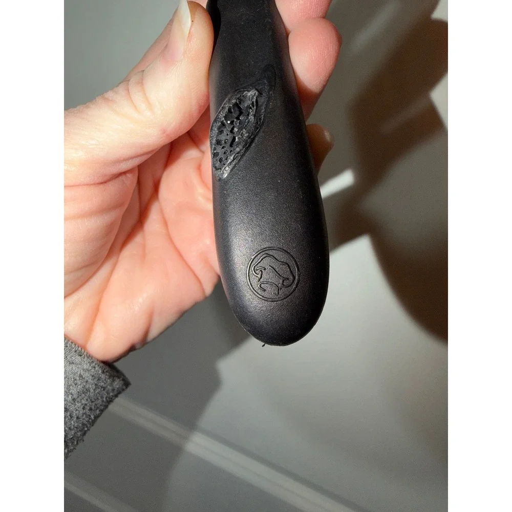 Pampered Chef Mini Serving Spatula Stainless Steel Slotted Brownie Turner Black